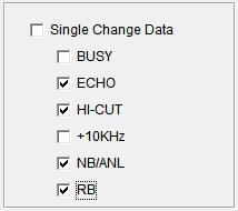 Single Change Data &ndash; valitut toiminnot vaikuttavat kaikille muistipaikoille